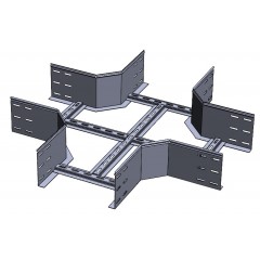 Х-секция замковая к лоткам лестничным НЛЗХгц-900х150-1,2 горячеоцинкованная