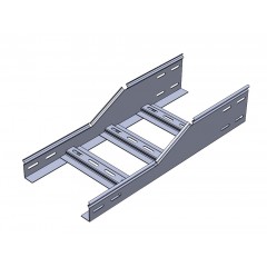 Переход по высоте замковый для лестничного лотка НПВЗэц-150 Н70хН100-1,2 электрохимическое цинкование
