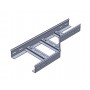 Переход прямой левый замковый для лестничного лотка НППЛЗгц-300х200 Н100-1,2 горячеоцинкованный
