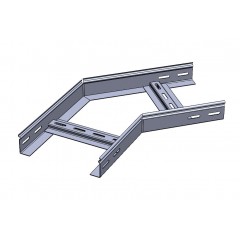 Угол горизонтальный лестничный замковый 45° НЛЗУ-500х70-1,2-45 оцинкованный