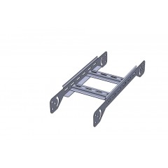 Угол лестничный замковый вертикальный шарнирный НЛЗ-ВШгц-600х150-1,5  горячеоцинкованный