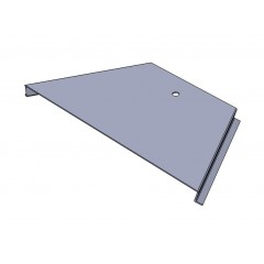 Крышка к переходу прямому центральному замковому КППЦЗ-600х400-1,0 оцинкованная