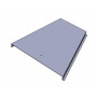 Крышка к переходу прямому левостороннему замковому КППЛЗэц-1000х100-0,7 электрохимическое цинкование