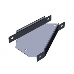 Переход прямой левый замковый ППЛЗ-300х200 Н100-1,5 оцинкованный