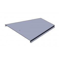 Крышка к переходу прямому правостороннему замковому КПППЗхк-150х50-1,0 холоднокатаная