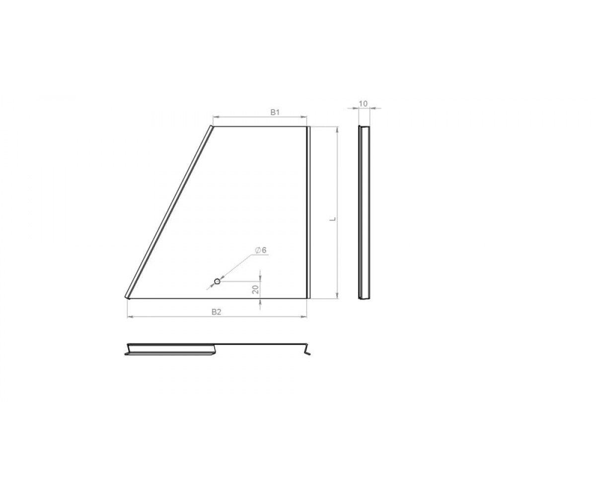 Крышка к переходу прямому правостороннему замковому КПППЗ-150х50-1,2 оцинкованная