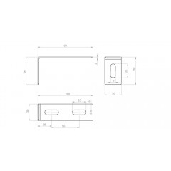 Соединитель угловой (1,5мм) СУ