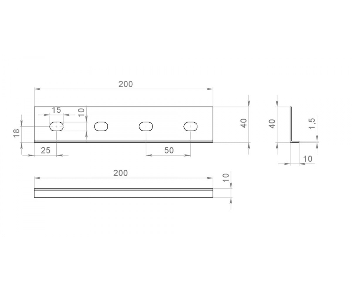 Соединитель универсальный тяжелый горячеоцинкованный (70х200х1,0мм) СУТгц-80
