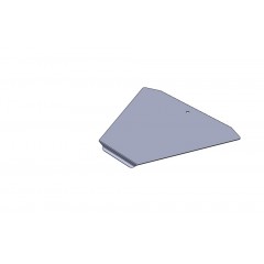 Крышка замковая угловой секции КЛЗУ-400-0,7-45-R600 оцинкованная