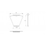 Крышка замковая угловой секции КЛЗУэц-900-1,2-45 электрохимическое цинкование
