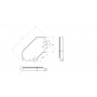 Угол горизонтальный замковый 90 град, ЛМЗУхк-150х80-1,5-90 холоднокатаный