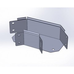 Угол горизонтальный замковый 90 град, ЛМЗУгц-150х100-1,0-90 горячеоцинкованный