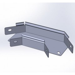 Угол горизонтальный замковый 90 град, ЛМЗУгц-100х50-1,5-90 горячеоцинкованный