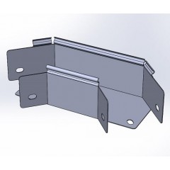 Угол горизонтальный замковый 90 град, ЛМЗУгц-100х80-1,2-90 горячеоцинкованный