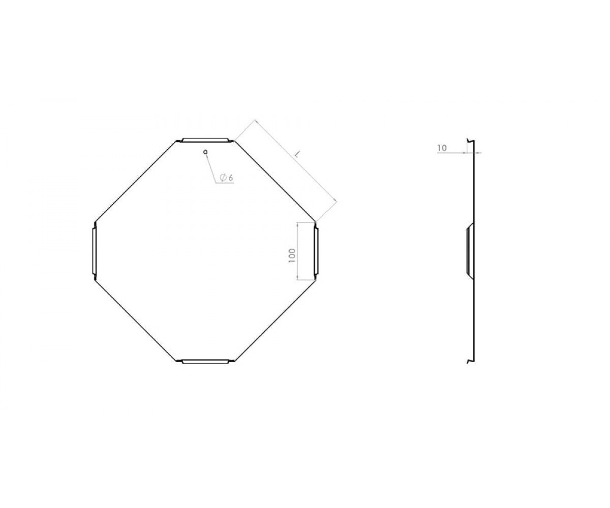 Крышка к разветвителю крестообразному замковому КЛЗХгц-200-1,0 горячеоцинкованная