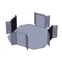 Х-секция замковая ЛМЗХгц-600х150-1,2 горячеоцинкованная