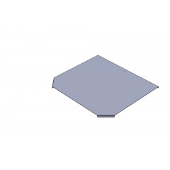 Крышка замковая Т-секции КЛЗТ-400-1,0 оцинкованная