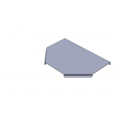 Крышка замковая Т-секции КЛЗТ-100-1,0 оцинкованная