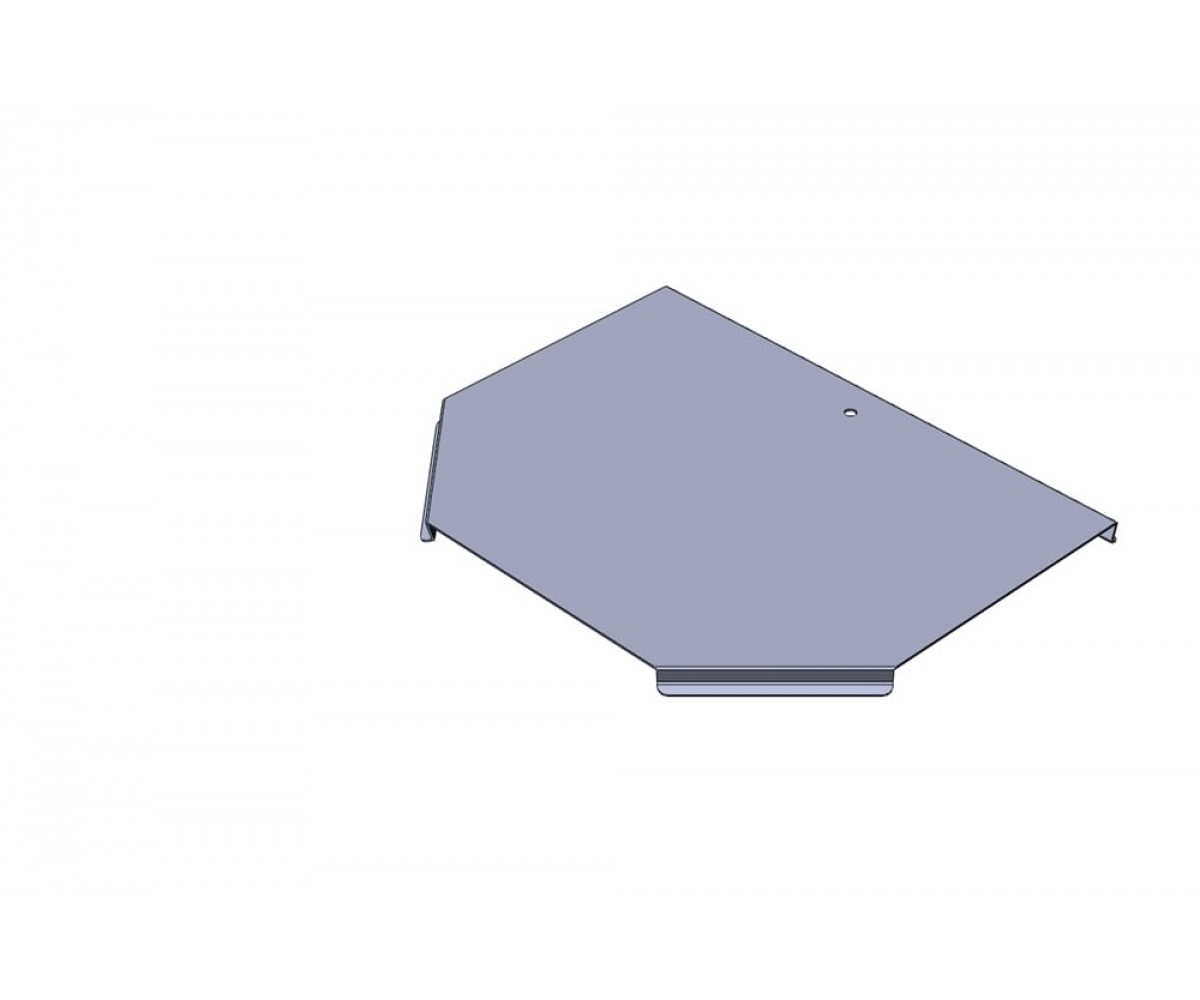 Крышка замковая Т-секции R-600 КЛЗТгц-150-1,2 горячеоцинкованная