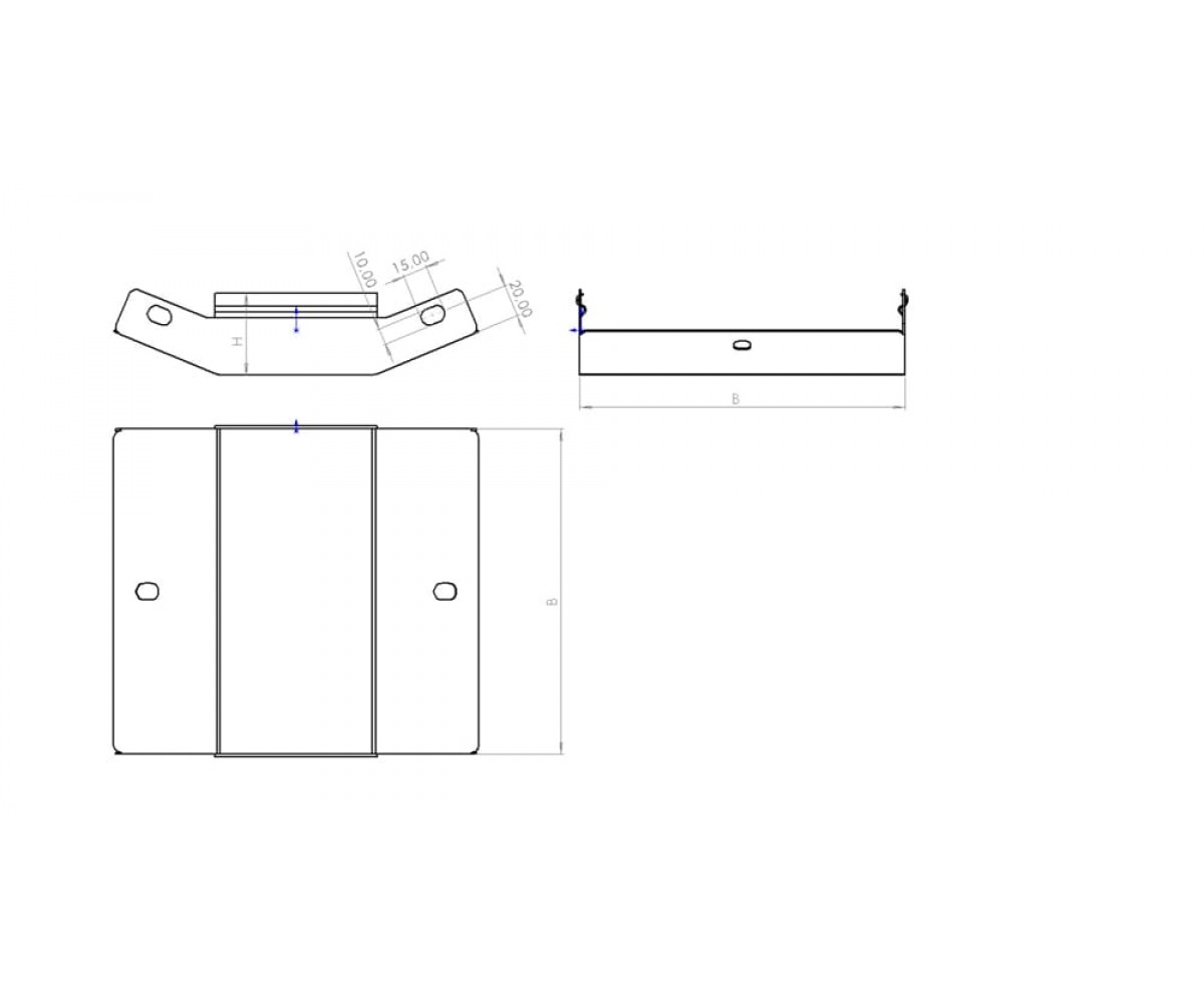 Угол внутренний (подъем) замковый 45 град, ЛМЗП-600х150-1,5-45 оцинкованный