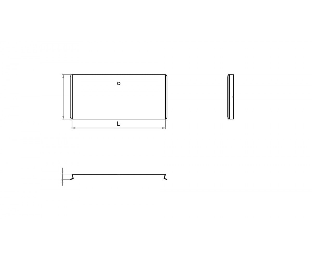 Крышка к углу внутреннему (подъему) замковая КЛЗП-250-0,7-90 оцинкованная