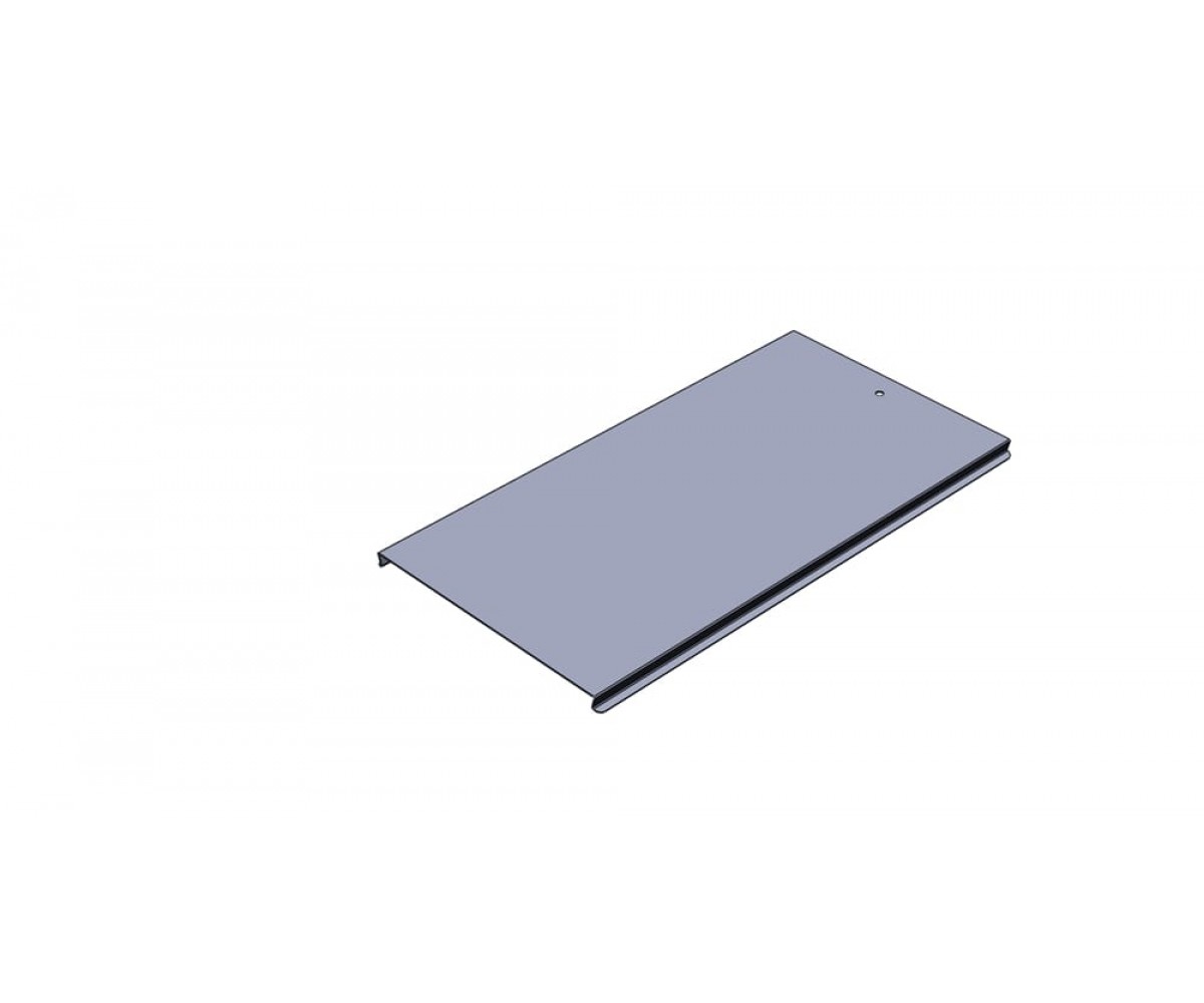 Крышка к углу внешнему (спуск) с разворотом замковая горячеоцинкованная КЛЗСргц-100-1,0-180