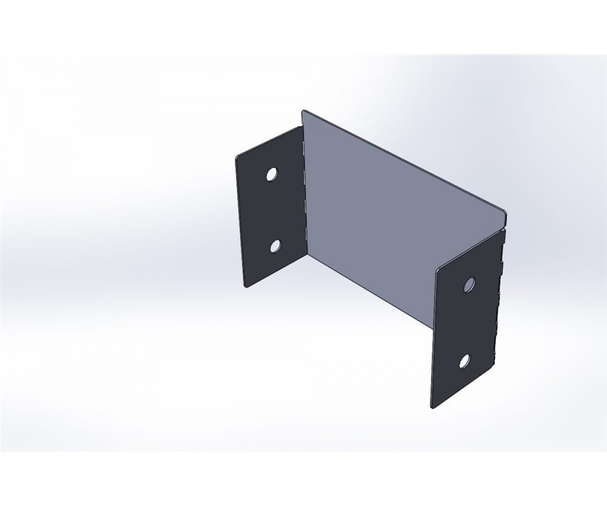 Заглушка  лотка нержавеющая сталь ЗТн-150х100 AISI 304