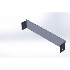 Заглушка  лотка нержавеющая сталь ЗТн-400х80 AISI 304