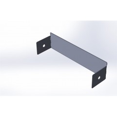 Заглушка  лотка нержавеющая сталь ЗТн-200х50 INOX