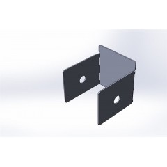 Заглушка лотка горячеоцинкованная ЗТгц-50х50