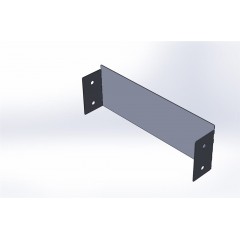 Заглушка  лотка горячеоцинкованная ЗТгц-400х80