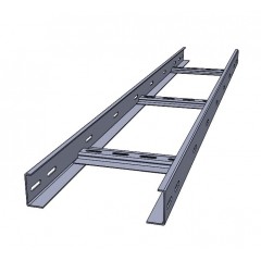 Лестничный лоток монтажный холоднокатаный НЛхк-700х200-2,5-3000