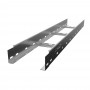 Лестничный лоток замковый с боковой перфорацией нержавеющая сталь НЛЗн-200х70-1,2-3000  AISI 304