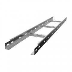 Лестничный лоток замковый с боковой перфорацией нержавеющая сталь НЛЗн-800х50-1,5-3000 AISI 304