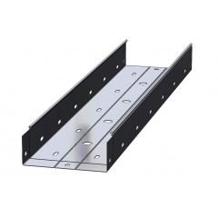 Лоток перфорированный монтажный холоднокатаный ЛПМхк-500х80-1,5-3000