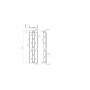 Лоток перфорированный замковый оцинкованный ЛПМЗ-400х60-0,8-3000