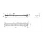 Лоток перфорированный замковый оцинкованный ЛПМЗ-300х50-1,5-3000