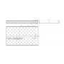 Лоток перфорированный замковый оцинкованный ЛПМЗ-600х80-1,0-3000