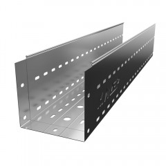 Лоток перфорированный замковый горячеоцинкованный ЛПМЗгц-500х200-1,5-3000
