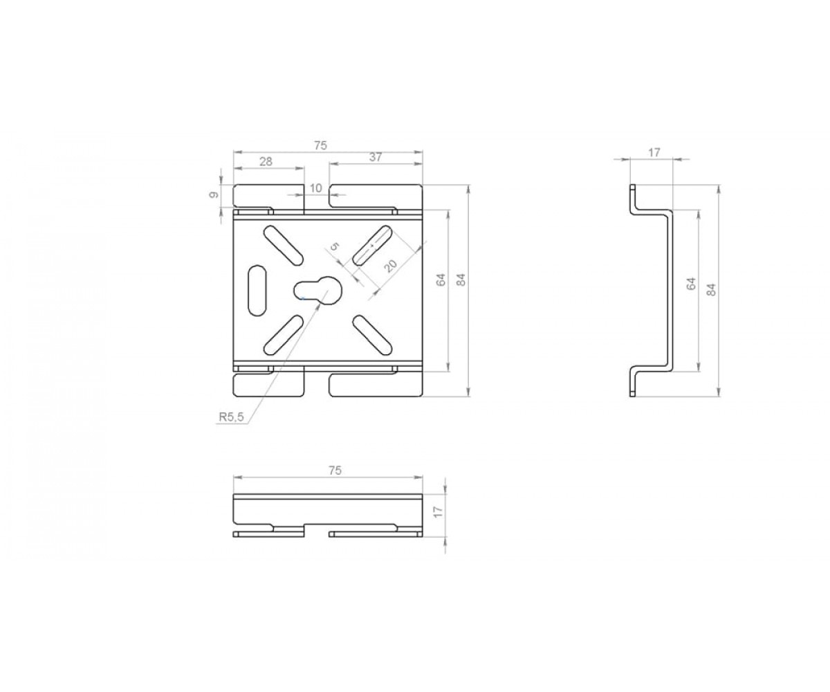 Монтажная плата универсальная МПУ (упак. 50шт)