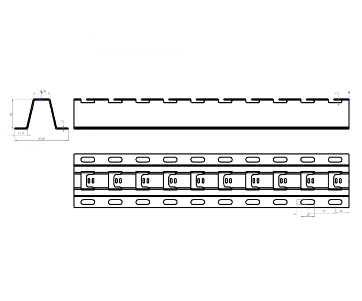 Напольно-настенный держатель ННД-500