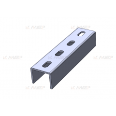 Соединитель страт профиля (4мм) 41х41 внешний (50х42х4,0-200), электрохимическое цинкование,  ПМэц MSP231у