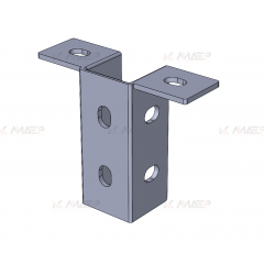 Пластина монтажная Т-образная (4мм)  2D, горячеоцинкованная сталь, ПМгц MSA620у
