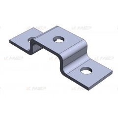 Пластина монтажная (4мм) для профиля 41х21, электрохимическое цинкование, ПМэц MSU800у