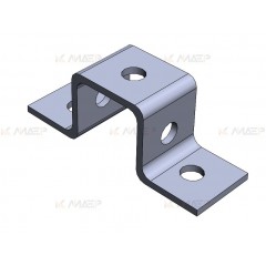 Пластина монтажная (4мм) для профиля 41х41, электрохимическое цинкование ПМэц MSU801у