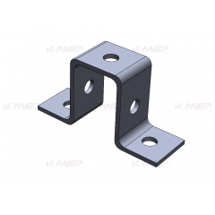 Пластина монтажная (4мм) для профиля 41х62, электрохимическое цинкование, ПМэц MSU805у