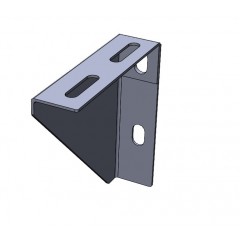 Кронштейн подвеса настенный нержавеющая сталь 100мм S=2,0мм КПНЛн(сн)-100 AISI 304