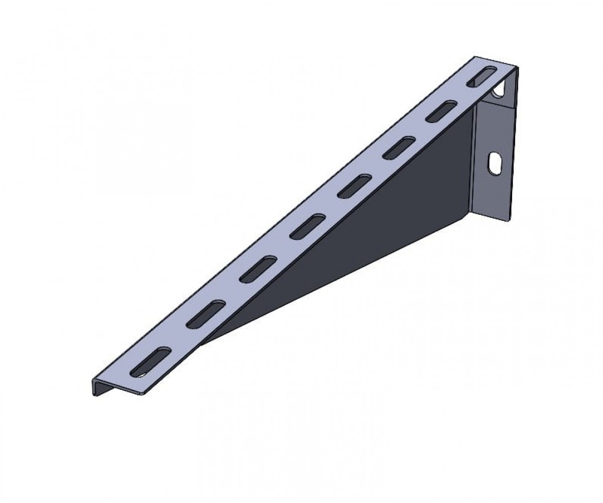 Кронштейн подвеса настенный оцинкованный 400мм S=1,5мм КПНЛ(мн)-400