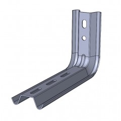 Подвес настенный Омега профиль-L горячеоцинкованный 195мм S=1,5мм ОП-Lгц(мн)-150