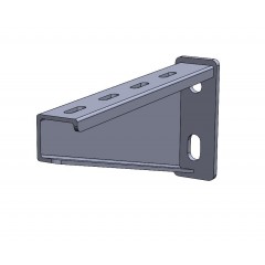 Кронштейн настенный сверх высоких нагрузок (опора 120х44-6,0) КНэц(свн) 200 (3,0) электрохимическое цинкование